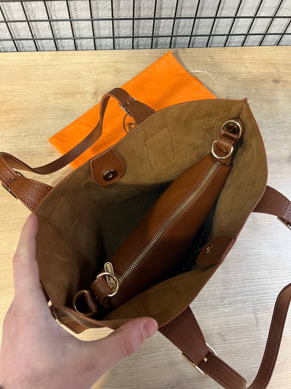 Hermès Evelyne Tote Set Brown