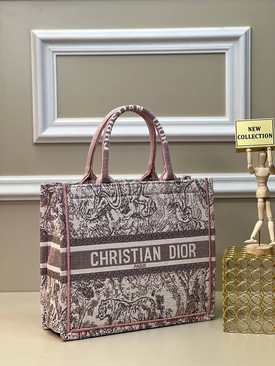 Christian Dior Book Tote Pink