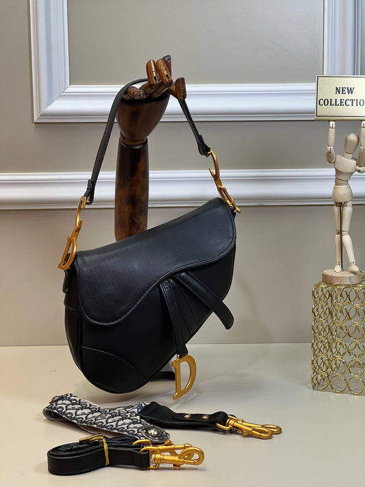 Christian Dior Saddle Bag Μαύρη